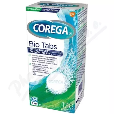 Corega Bio Tabs tabletki czyszczące 136szt