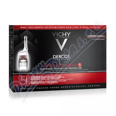VICHY Dercos Aminexil Clinical 5 muži 21x6ml - vlasová péče,péče o vlasy,