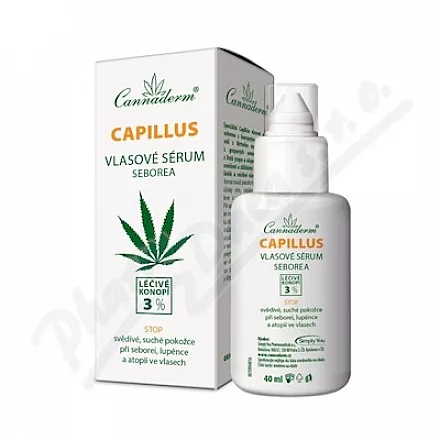 Cannaderm Capillus serum do włosów łojotok 40ml