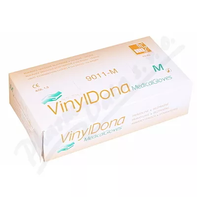 VinylDona hand.examination.vinyl.dustless.size M 100pcs