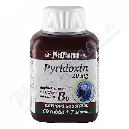 MedPharma Pirydoksyna (witamina B6) 20mg tbl.67