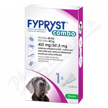FYPRYST combo 1x4,02ml spot-on dla psów o masie ciała powyżej 40kg - Veterinární přípravky a potřeby pro vaše mazlíčky.