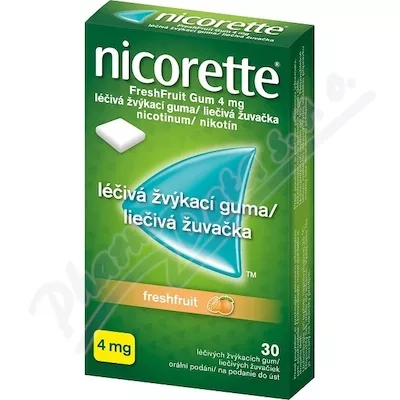 Nicorette FreshFruit Gum 4mg guma.mnd.30