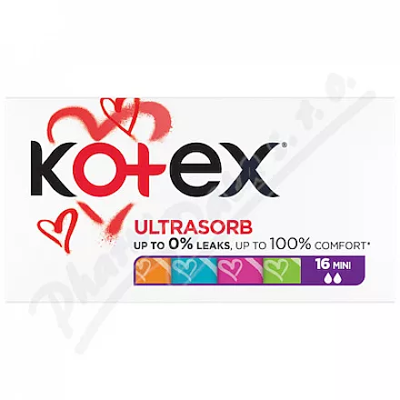 KOTEX Ultrasorb tampony Mini 16ks