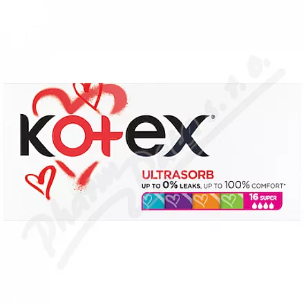 KOTEX Ultrasorb tampony Super 16ks
