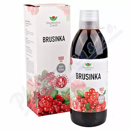 Żurawina 100% sok 500ml EkoMedica