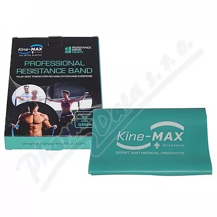 KineMAX Resistance band Posilovací guma zelená 2m