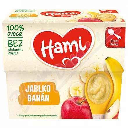 Hami 100% jabłko i banan 4x100g 4M