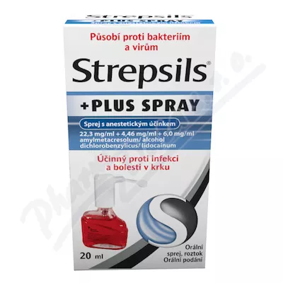 Strepsils Plus spray orm.spr. 1 x 20 ml