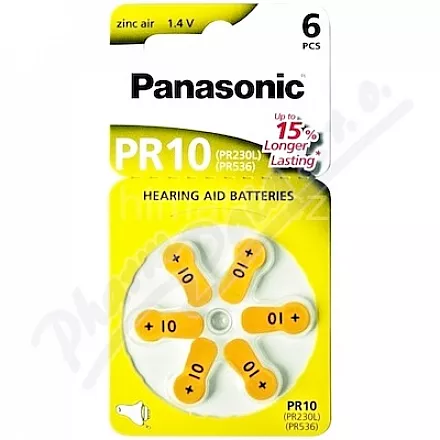 Panasonic PR10 baterie do naslouchadel 6ks
