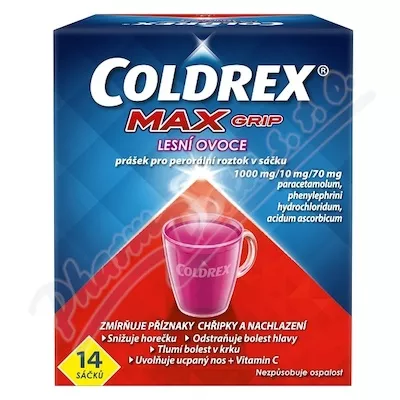 Coldrex MAXGrip Forest fruit por.plv.sol.14