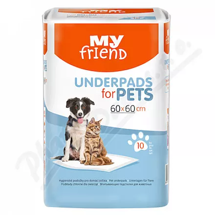 My friend podložky pro zvířata 60x60cm 10ks - Veterinární přípravky a potřeby pro vaše mazlíčky.