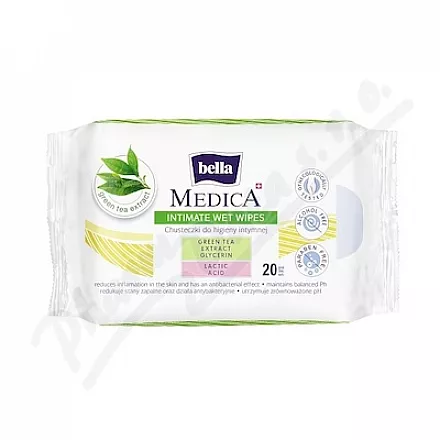 Bella Medica intimní vlhčené ubrousky 20ks - intimní hygiena, ubrousky,intimní vlhčené ubrousky,ubrousky na intimní hygienu,