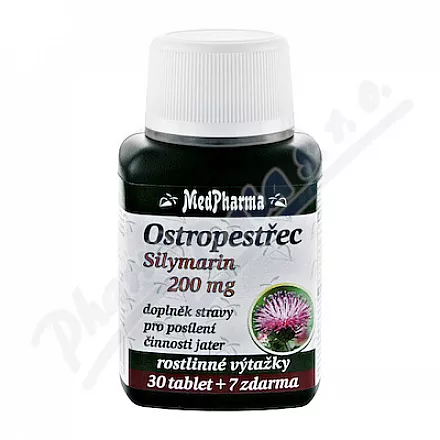 MedPharma Ostropestřec (Silymarin 200mg) tbl.37
