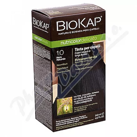 BIOKAP Farba do włosów 1.0 Czarny Naturalny 140ml