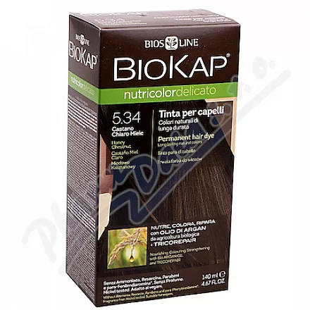 BIOKAP Farba do włosów 5.34 Miodowy Kasztan 140ml