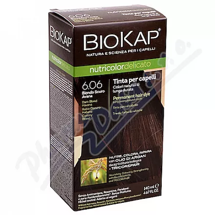 BIOKAP Farba do włosów 6.06 Blond ciemny Havana 140ml
