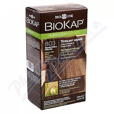BIOKAP Farba do włosów 8.03 Blond naturalny jasny 140ml