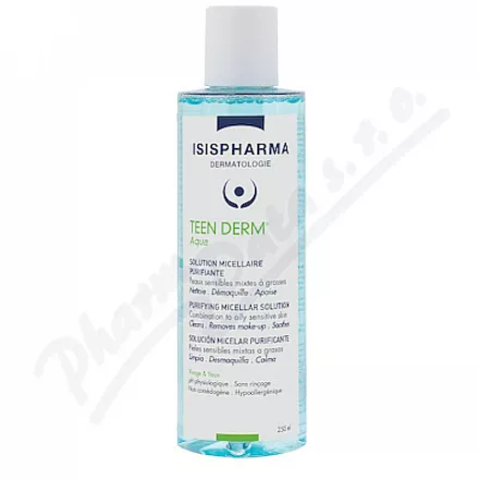 ISISPHARMA Teen Derm Aqua 250ml - odličování,odličování obličeje,čištění obličeje,čistění pleti,