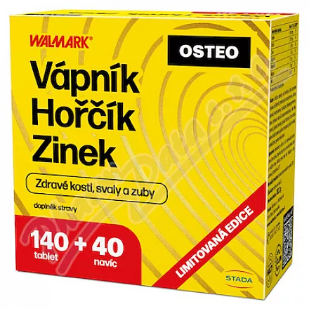 Wapń-Magnez-Cynk Osteo tbl.140+40 Promo 2025
