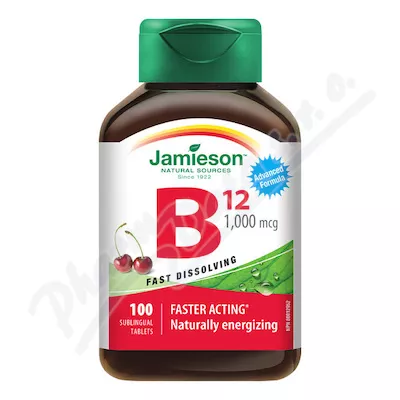 JAMIESON Vitamín B12 1000mcg třešeň tbl.100