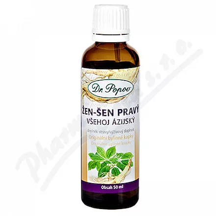Dr.Popov Kapky bylinné Žen-šen pravý 50ml