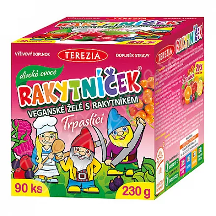 RAKYTNÍČEK veganské želé divoké ovoce 90ks Trpaslí