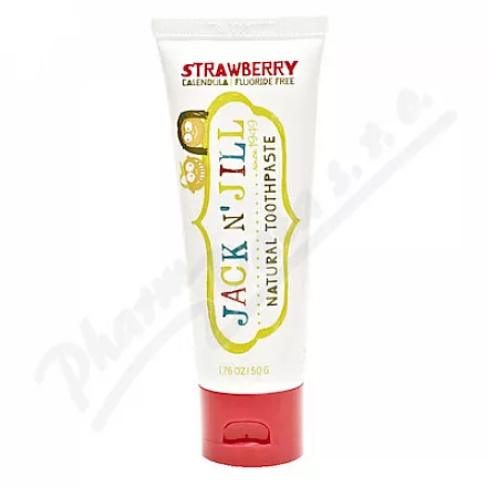 Jack N Jill Naturalna pasta do zębów dla dzieci Truskawka 50g