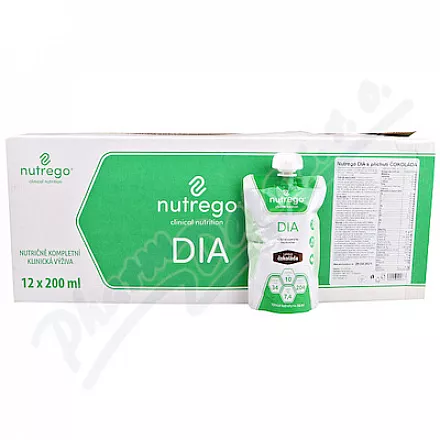 nutrego DIA chocolate por.sol.12x200ml