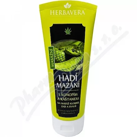 Olejek do węży z konopiami i kasztanowcem HERBAVERA 200ml