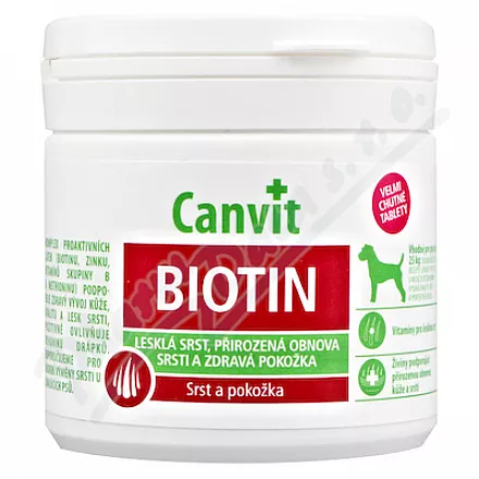Canvit Biotin pro psy ochucené tbl.100 - Veterinární přípravky a potřeby pro vaše mazlíčky.