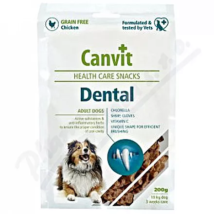 Canvit Snacks Dental pro psy 200g - Veterinární přípravky a potřeby pro vaše mazlíčky.