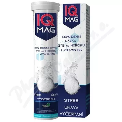 IQ Mag 375mg hořčíku+vit.B6 šum.tbl.20