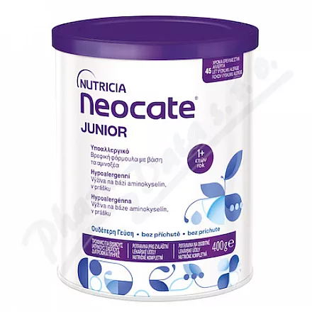 Neocate Junior bezsmakowy por.plv.sol. 2x400g