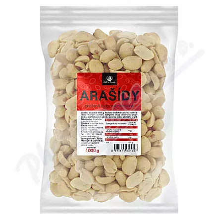 Allnature Prażone niesolone łuskane orzeszki ziemne 1000g