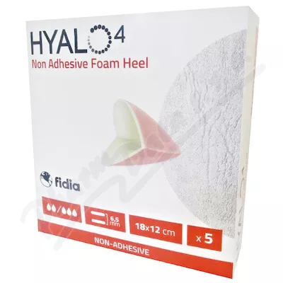 HYALO4 NON ADHESIVE FOAM HEEL DRESSING 18 X 12 CM