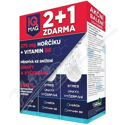 IQ Mag 379mg hořčíku+vit.B6 šum.tbl.40+20