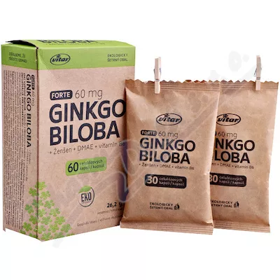 Vitar Ginkgo biloba 60mg+DMAE+vit.B6 ECO cps.60