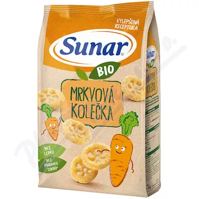 Sunar křupky Mrkvová kolečka BIO 45g