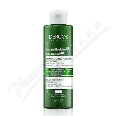 VICHY DERCOS Przeciwłupieżowy szampon peelingujący 250ml - vlasová péče,péče o vlasy,