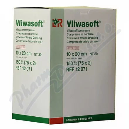 VLIWASOFT - STERYLNY KOMPRES, 4 WARSTWY, 10 CM X 20 CM