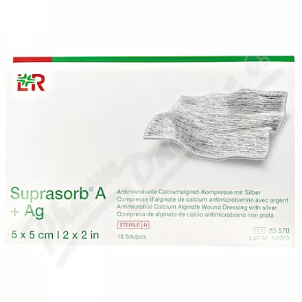 Osłona Suprasorb A+Ag 5x5cm sterylna 10szt