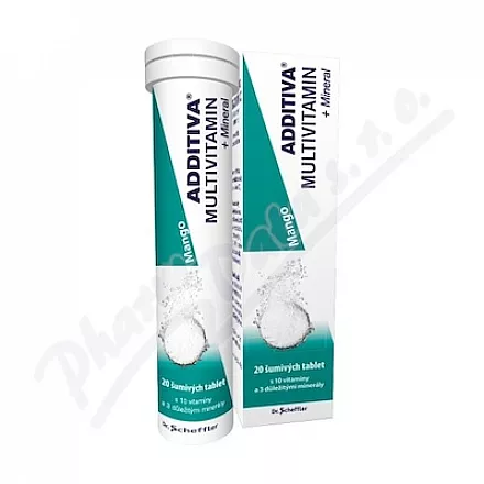 Additiva multivit.+mineral mango musujący tbl.20