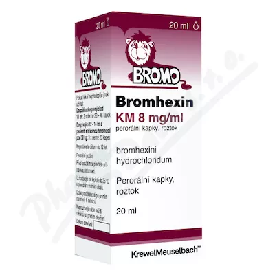 Bromhexine KM 8mg/ml por.gtt.sol.1x20ml