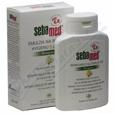 Sebamed Intim.emulze ženy po menopauze pH6.8 200ml - intimní hygiena, ubrousky,intimní vlhčené ubrousky,ubrousky na intimní hygienu,