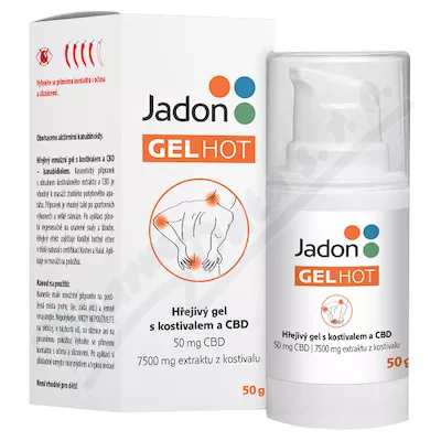 Jadon gel HOT hřejivý gel s kostivalem a CBD 50g