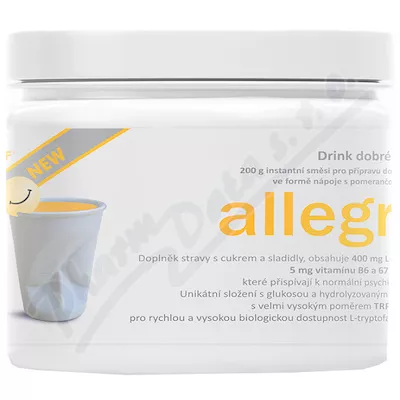 allegra DRINK NEW instantní směs pomeranč 200g