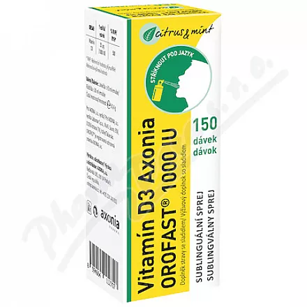 Witamina D3 Axonia OROFAST 1000IU spray podjęzykowy 30ml