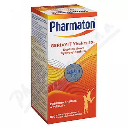 Pharmaton Geriavit Vitality 50 tbl.100