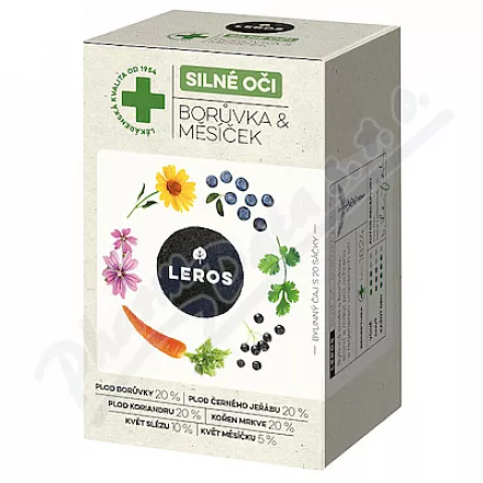 LEROS Silné oči borůvka&měsíček čaj 20x1.5g